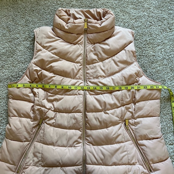 Calvin Klein Women’s Puffer Vest Light Pink Blush Size 2XL Gold - Picture 8 of 11